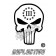 3 Percenter Punisher Black Reflective Decal