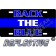 Thin Blue Line Back The Blue Reflective Metal License Plate