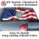 US COAST GUARD Seal With Wavy American Flag Back Window Graphic