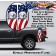 Eagle American Flag Truck Bed Band Stripe Decal Kit