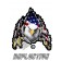 Eagle Claws Ripping Through Metal US FLAG Reflective Decal