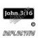 John 3:16 Patch Decal