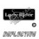 Lady Rider Patch Decal Reflective Silver