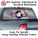 Navy Girl Riveted Metal Back Window Graphic
