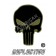 ODG Olive Drab Green & Black Punisher ODG Outline Reflective Decal