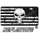 Punisher Distressed Tactical Flag Reverse Facing License Plate