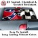 Wavy Rebel Racer Flag Back Window Graphic