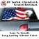 Screaming Eagle US Flag Back Window Graphic 