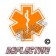 EMS/EMT Orange Star of Life Reflective Decal