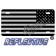 Subdued Tactical American Flag Reverse Facing Reflective Metal License Plate