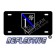 Thin Blue Line 1* Ass to Risk Shield Reflective Metal License Plate No Line