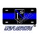 Thin Blue Line 1* Ass to Risk Shield Reflective Metal License Plate