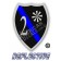 Thin Blue Line 2* Ass to Risk Badge Reflective Decal