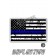 Distressed Thin Blue Line Tactical Flag Forward Face