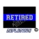 Thin Blue Line Retired Reflective Decal