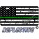 Thin Green Line Distressed Tactical Flag Forward Facing Metal License Plate