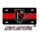 Thin Red Line 1* Ass to Risk Shield Reflective Metal License Plate