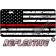 Thin Red Line Distressed Tactical Flag Forward Facing License Plate