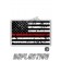 Distressed Thin Red Line Tactical Flag Forward Face