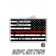 Distressed Thin Red Line Tactical Flag Reverse Face