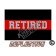 Thin Red Line Retired Reflective Decal