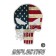 US Flag Punisher Reflective Decal