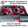 Rebel Flag Wavy Back Window